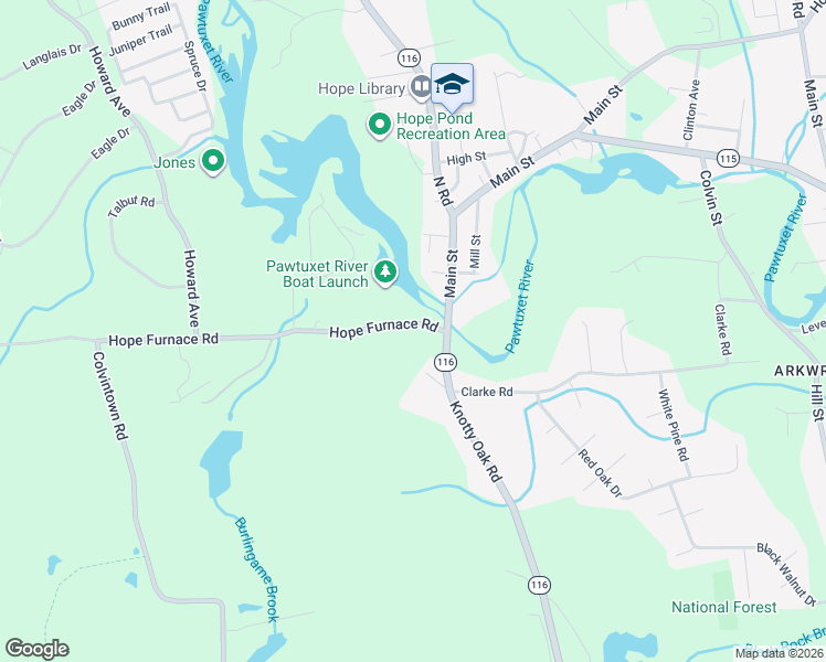 map of restaurants, bars, coffee shops, grocery stores, and more near 8 Hope Furnace Road in Scituate