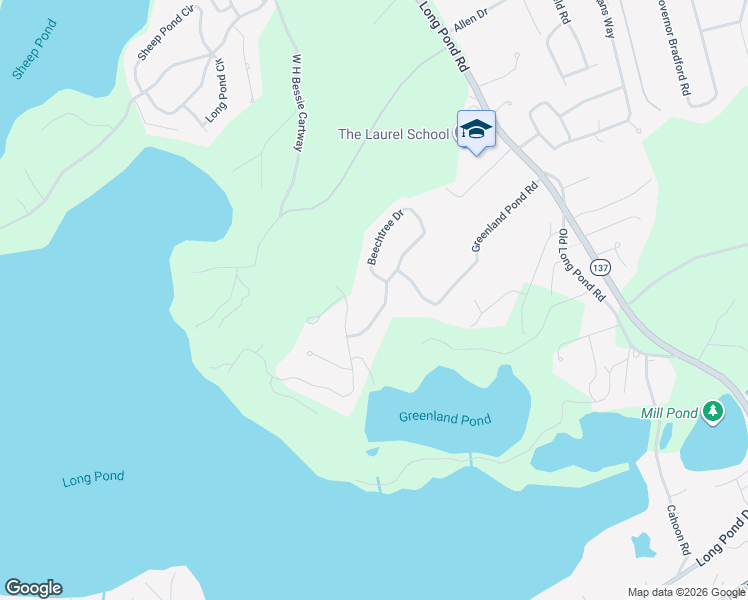 map of restaurants, bars, coffee shops, grocery stores, and more near 310 Greenland Pond Rd in Brewster