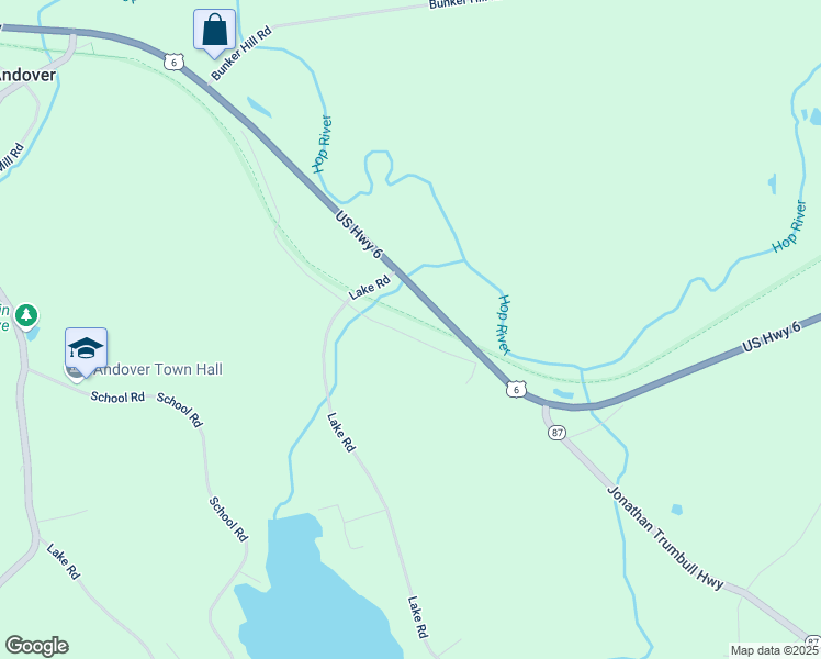 map of restaurants, bars, coffee shops, grocery stores, and more near 83 Merritt Valley Road in Andover