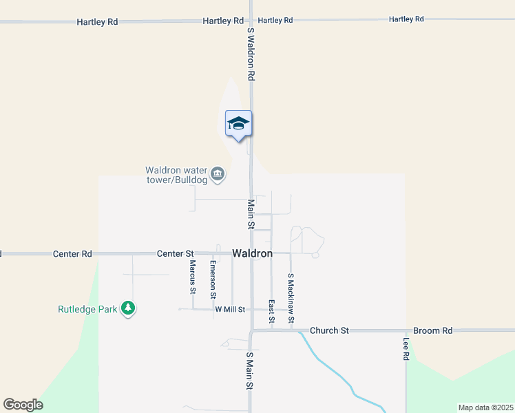 map of restaurants, bars, coffee shops, grocery stores, and more near 305 Main Street in Waldron