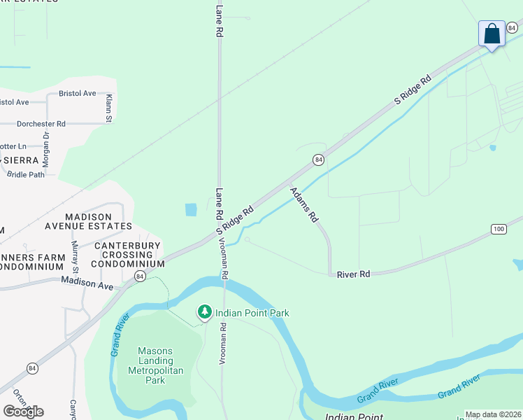 map of restaurants, bars, coffee shops, grocery stores, and more near 2850 S Ridge Rd in Perry