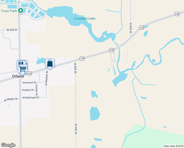 map of restaurants, bars, coffee shops, grocery stores, and more near in Orland