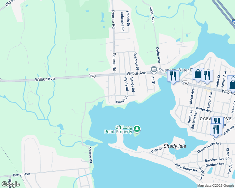 map of restaurants, bars, coffee shops, grocery stores, and more near 486 Pearse Road in Swansea
