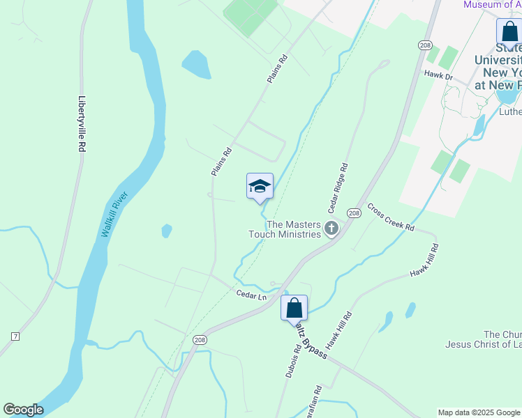 map of restaurants, bars, coffee shops, grocery stores, and more near in New Paltz