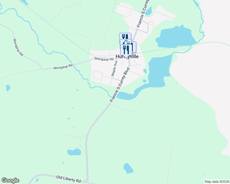 map of restaurants, bars, coffee shops, grocery stores, and more near 153 Main Street in Hurleyville