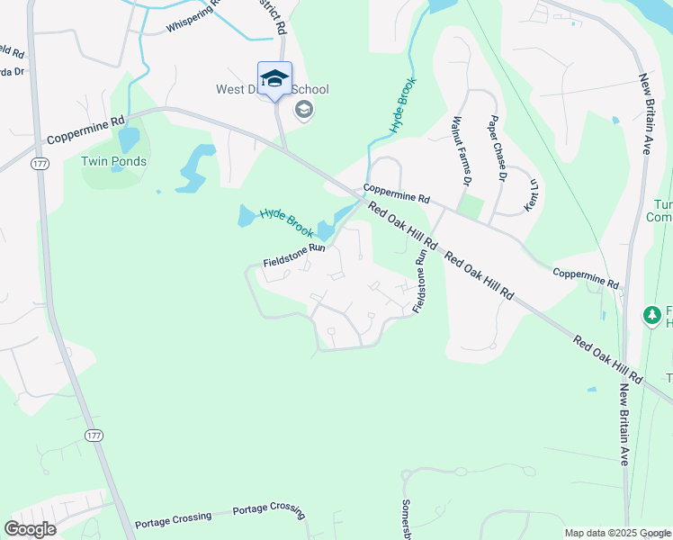 map of restaurants, bars, coffee shops, grocery stores, and more near 28 Woods Run in Farmington