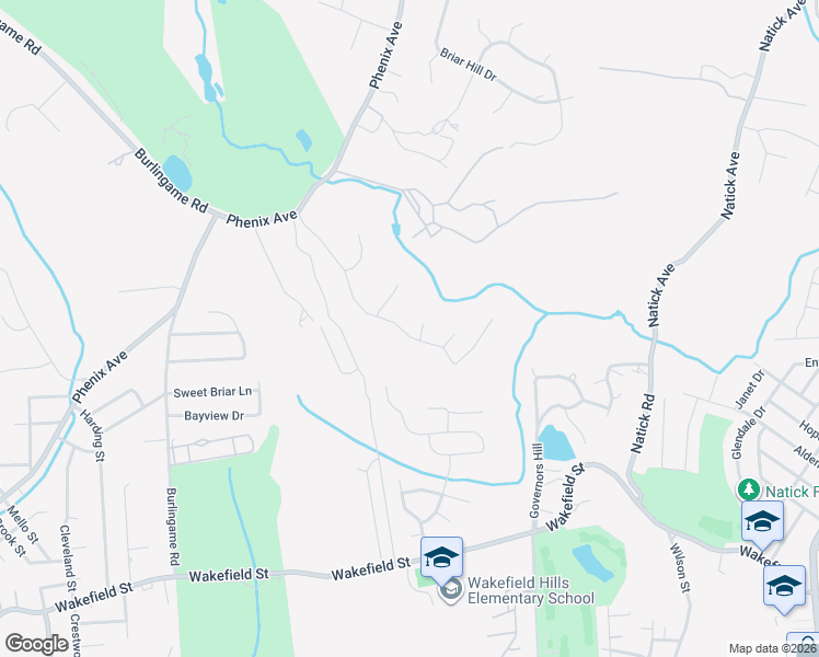 map of restaurants, bars, coffee shops, grocery stores, and more near 95 Walden Way in Cranston