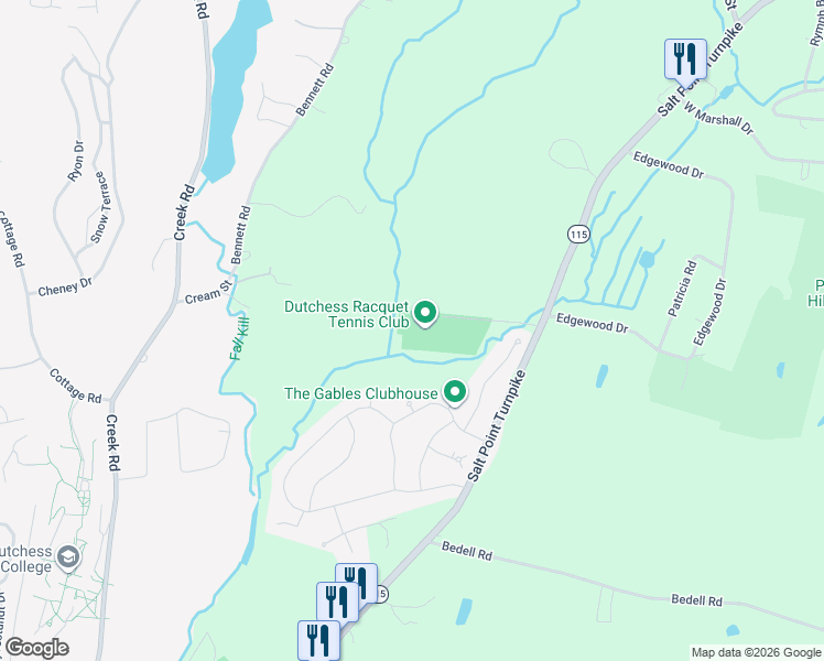 map of restaurants, bars, coffee shops, grocery stores, and more near 375 Salt Point Turnpike in Poughkeepsie