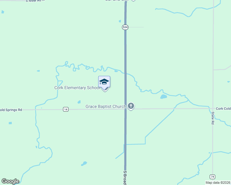 map of restaurants, bars, coffee shops, grocery stores, and more near 5579 Cork Cold Springs Road in Geneva