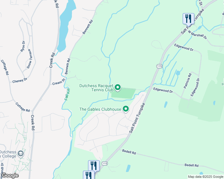 map of restaurants, bars, coffee shops, grocery stores, and more near 295-381 Salt Point Turnpike in Poughkeepsie