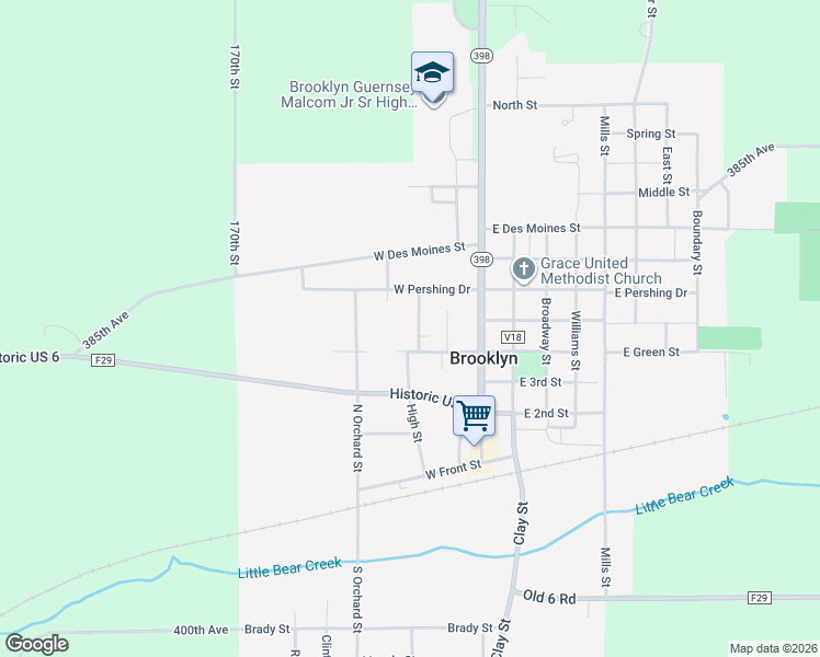 map of restaurants, bars, coffee shops, grocery stores, and more near 400-598 Adams Street in Brooklyn