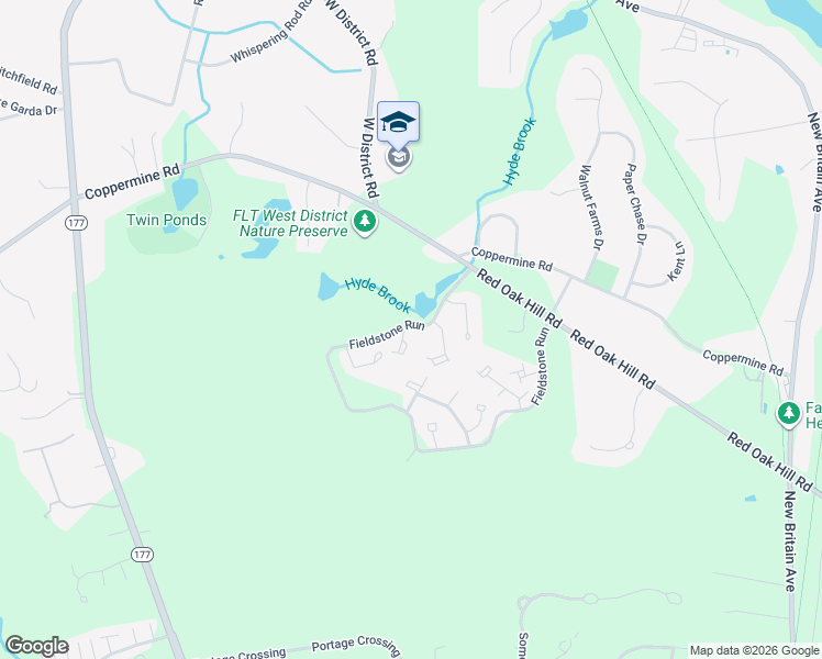 map of restaurants, bars, coffee shops, grocery stores, and more near 28 Woods Run in Farmington