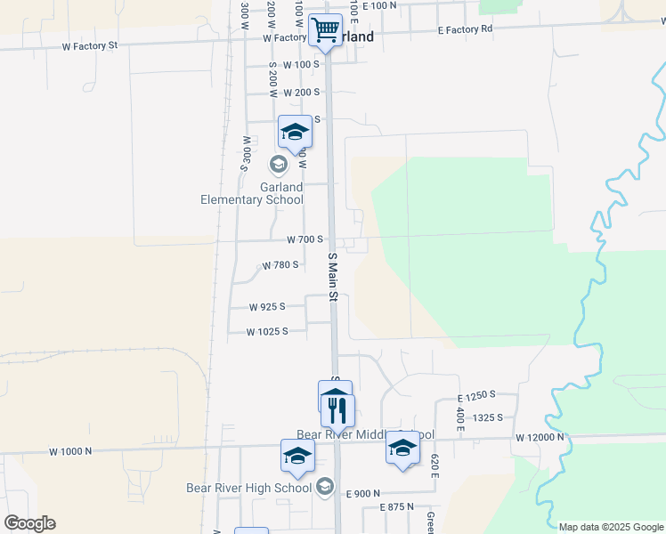 map of restaurants, bars, coffee shops, grocery stores, and more near 812 South Main Street in Garland