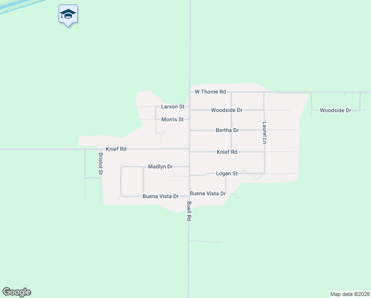 map of restaurants, bars, coffee shops, grocery stores, and more near Knief Road in Rock Falls