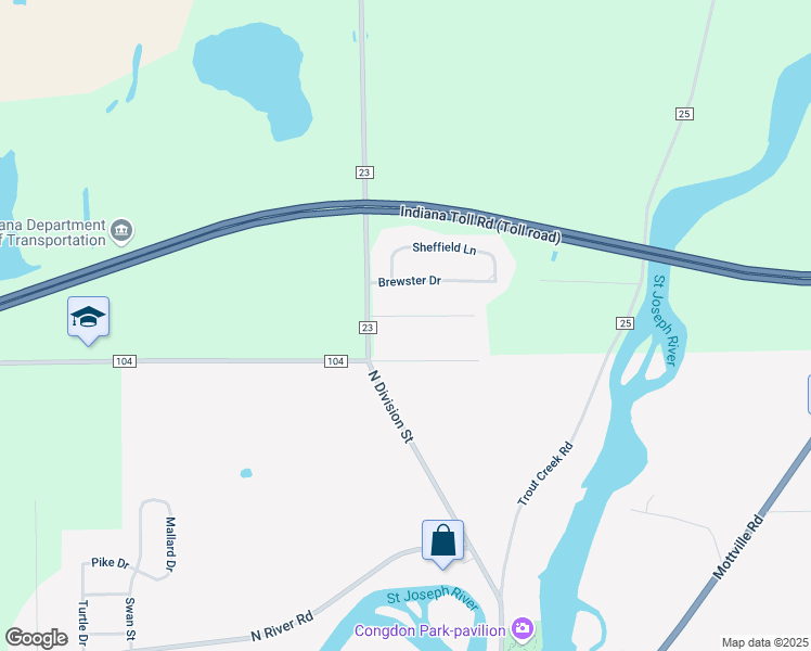 map of restaurants, bars, coffee shops, grocery stores, and more near 18422 Wee Acres Drive in Bristol
