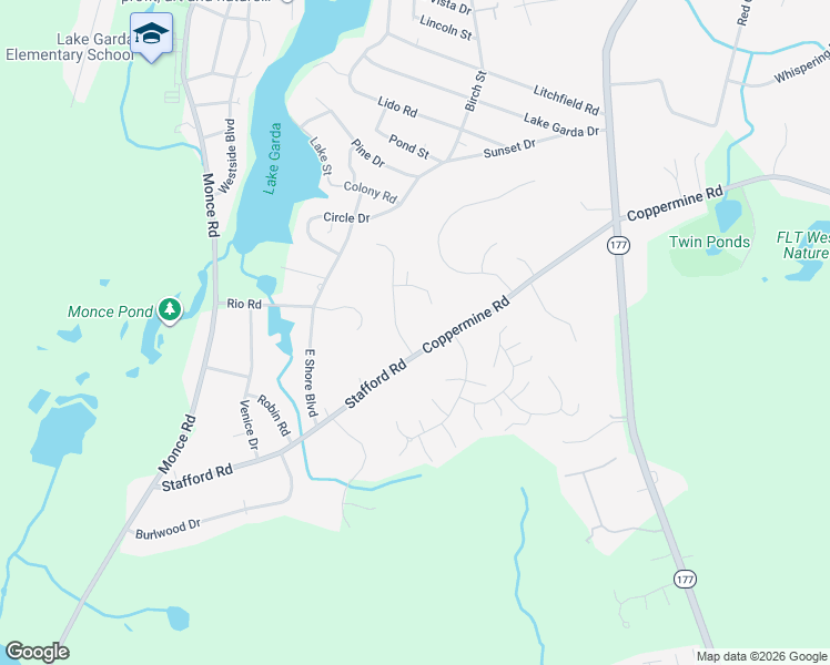 map of restaurants, bars, coffee shops, grocery stores, and more near 4 Butternut Drive in Farmington