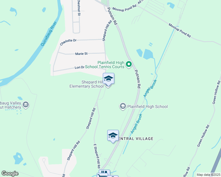 map of restaurants, bars, coffee shops, grocery stores, and more near 234 Shepard Hill Road in Plainfield