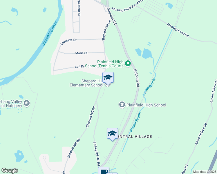 map of restaurants, bars, coffee shops, grocery stores, and more near 234 Shepard Hill Road in Plainfield