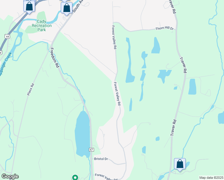 map of restaurants, bars, coffee shops, grocery stores, and more near 191 Forest Valley Road in Pleasant Valley