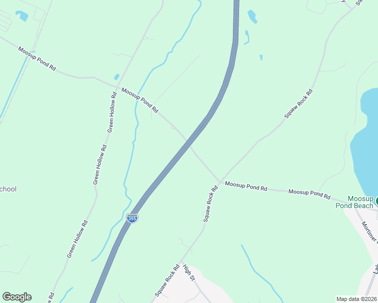 map of restaurants, bars, coffee shops, grocery stores, and more near 275 Moosup Pond Road in Plainfield