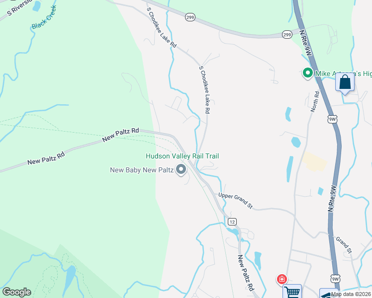 map of restaurants, bars, coffee shops, grocery stores, and more near 104 New Paltz Rd in Highland