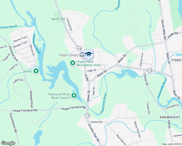 map of restaurants, bars, coffee shops, grocery stores, and more near 17 Ives Street in Scituate