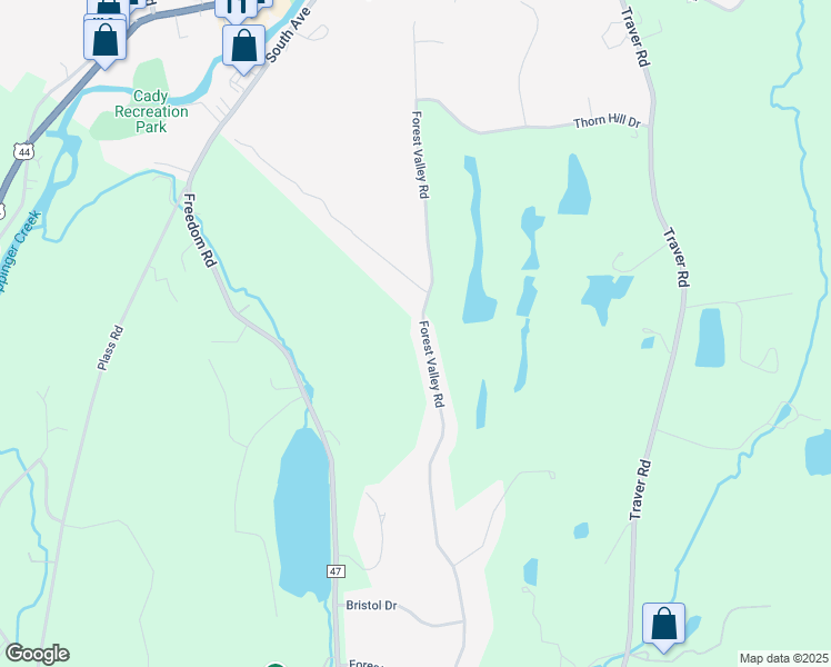 map of restaurants, bars, coffee shops, grocery stores, and more near 191 Forest Valley Road in Pleasant Valley