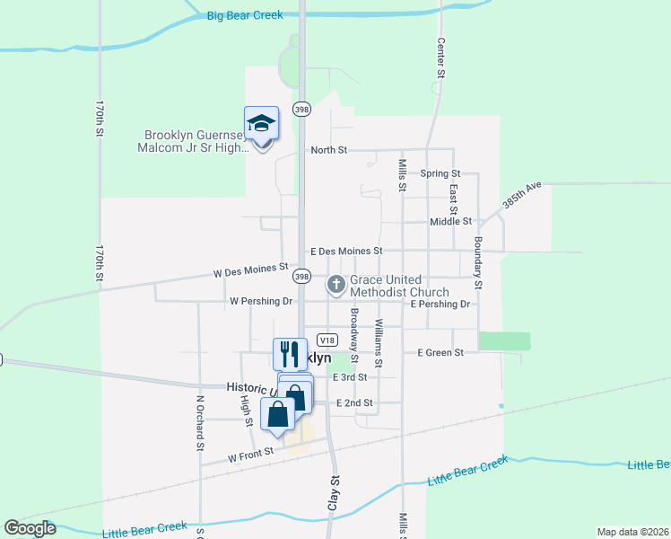 map of restaurants, bars, coffee shops, grocery stores, and more near 200-298 East Main Street in Brooklyn