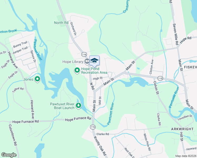 map of restaurants, bars, coffee shops, grocery stores, and more near 17 Ives Street in Scituate