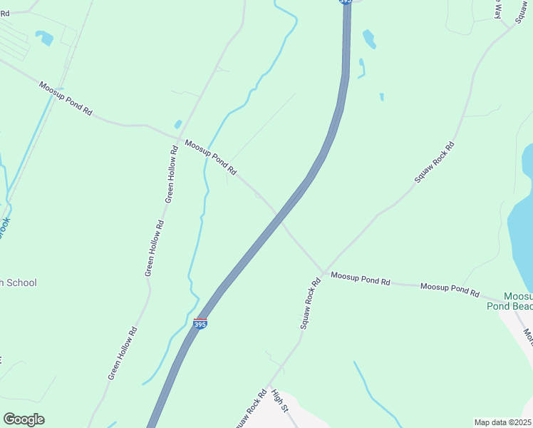 map of restaurants, bars, coffee shops, grocery stores, and more near 275 Moosup Pond Road in Plainfield