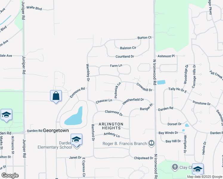 map of restaurants, bars, coffee shops, grocery stores, and more near 18311 Abbot Court in South Bend