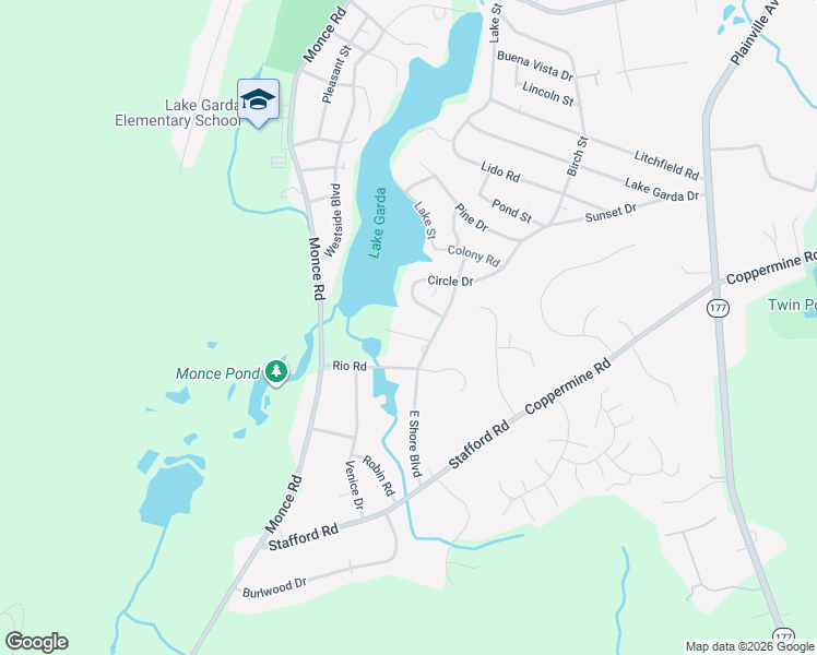 map of restaurants, bars, coffee shops, grocery stores, and more near 38 Rio Road in Burlington