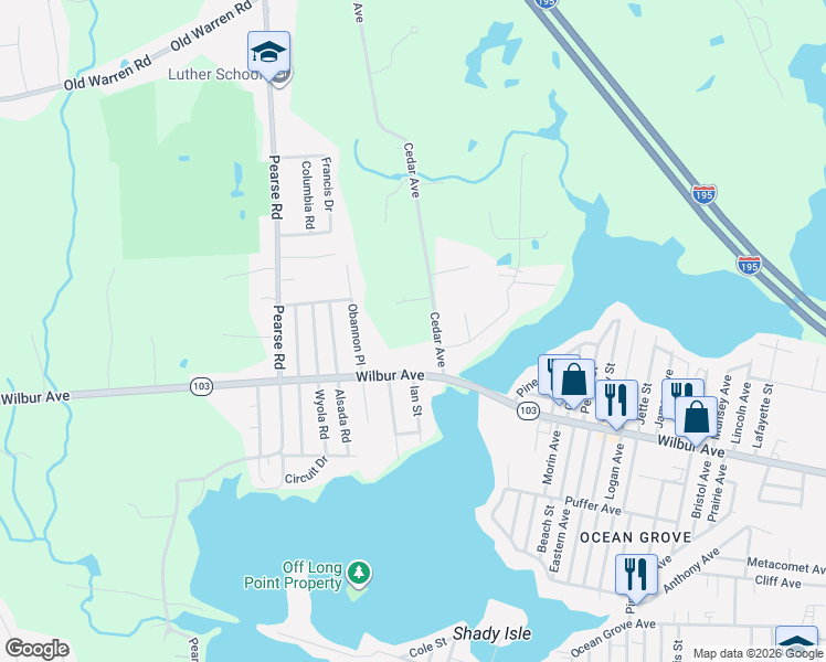 map of restaurants, bars, coffee shops, grocery stores, and more near 475 Cedar Avenue in Swansea