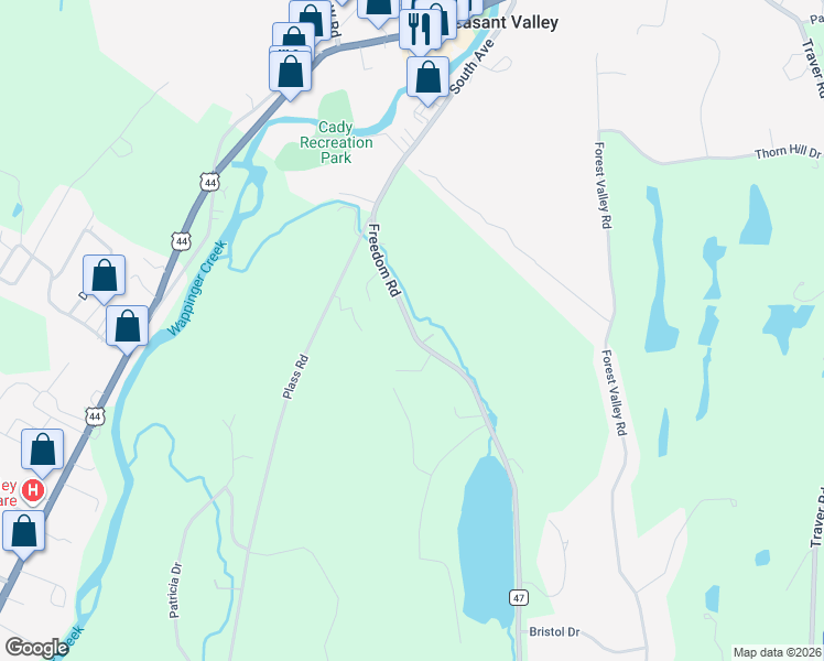 map of restaurants, bars, coffee shops, grocery stores, and more near 990 Freedom Road in Pleasant Valley