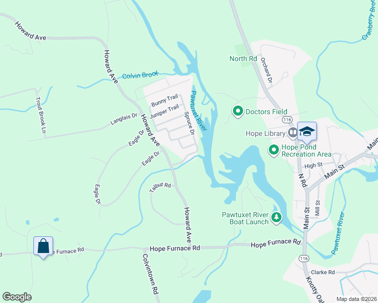map of restaurants, bars, coffee shops, grocery stores, and more near 20 Locust Grove Avenue in Scituate