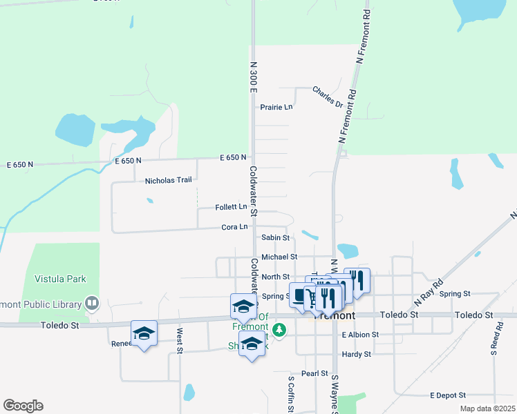 map of restaurants, bars, coffee shops, grocery stores, and more near 10 1st Street in Fremont
