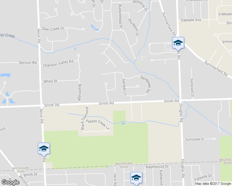 map of restaurants, bars, coffee shops, grocery stores, and more near 6658 Marzden Drive in Lambertville