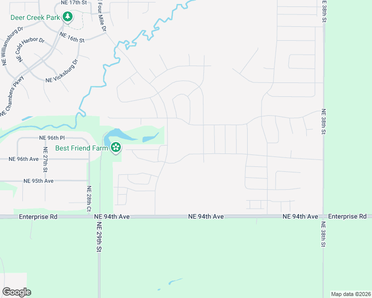 map of restaurants, bars, coffee shops, grocery stores, and more near Northeast Four Mile Drive in Ankeny