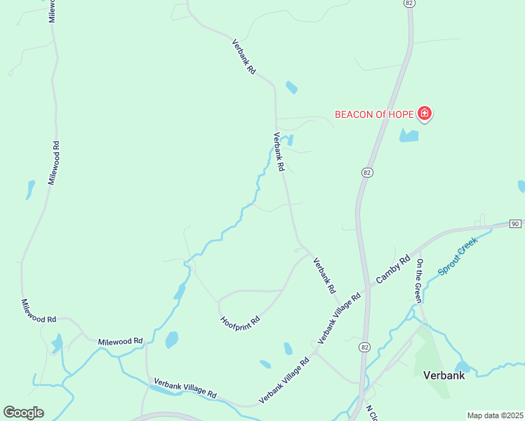 map of restaurants, bars, coffee shops, grocery stores, and more near 75 Verbank Club Road in Verbank