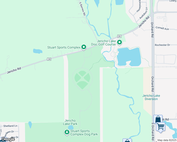 map of restaurants, bars, coffee shops, grocery stores, and more near Landgraf Lane in Aurora