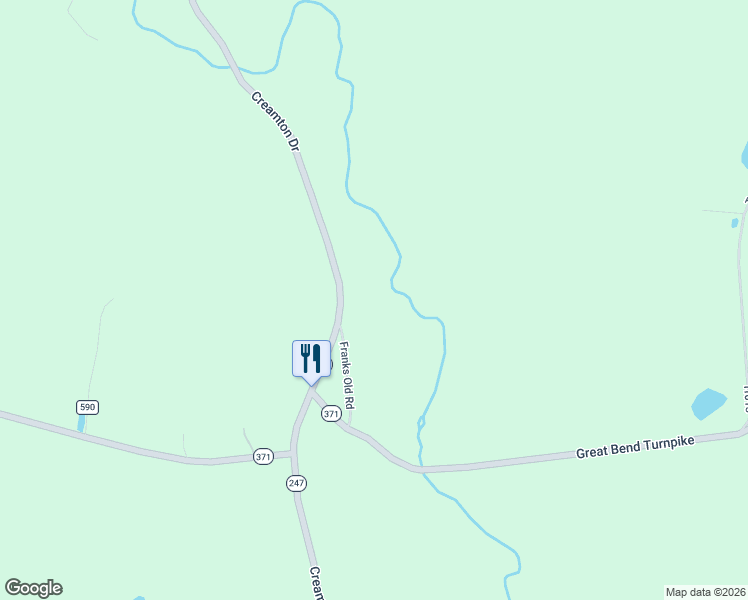 map of restaurants, bars, coffee shops, grocery stores, and more near 44 Franks Old Road in Pleasant Mount