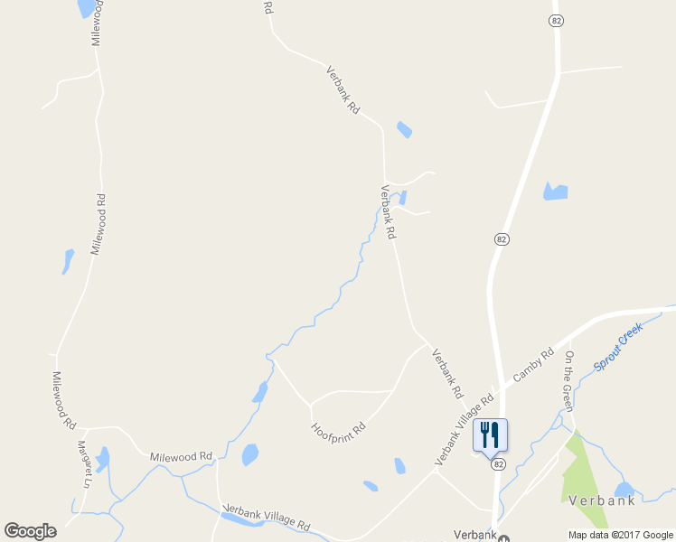 map of restaurants, bars, coffee shops, grocery stores, and more near 87 Verbank Road in Millbrook