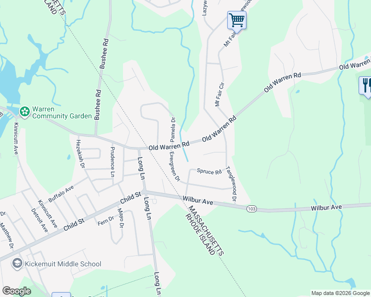 map of restaurants, bars, coffee shops, grocery stores, and more near 746 Old Warren Road in Swansea