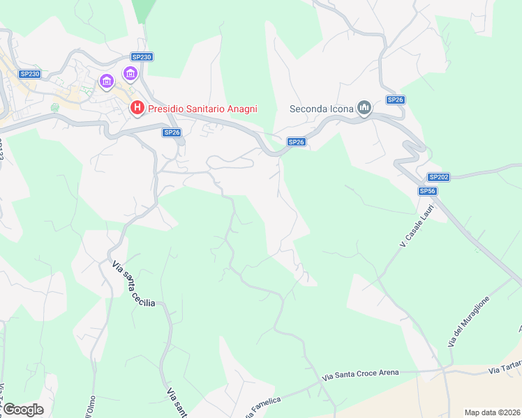 map of restaurants, bars, coffee shops, grocery stores, and more near 7 Via Rigliano in Provincia di Frosinone