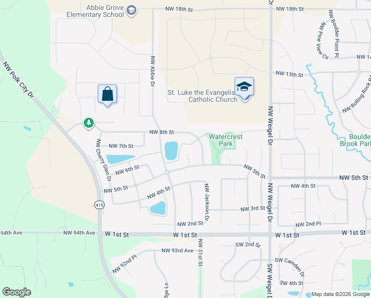 map of restaurants, bars, coffee shops, grocery stores, and more near 4705 Northwest 8th Street in Ankeny