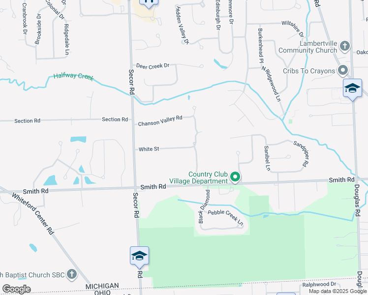 map of restaurants, bars, coffee shops, grocery stores, and more near 3200 White Street in Lambertville