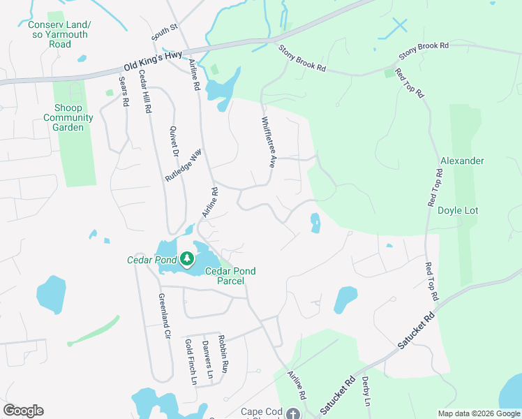 map of restaurants, bars, coffee shops, grocery stores, and more near 74 Wildwood Road in Brewster