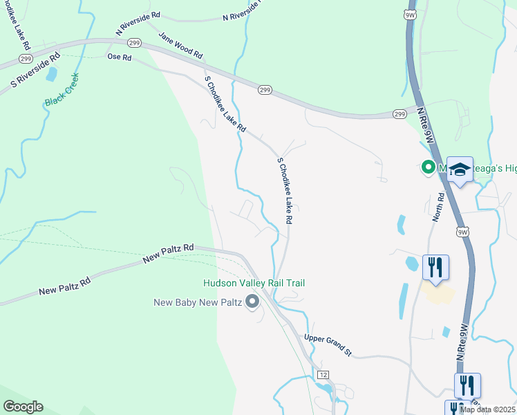 map of restaurants, bars, coffee shops, grocery stores, and more near 18 Crimi Circle in Highland