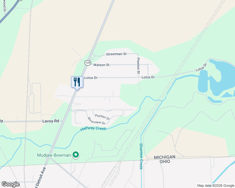 map of restaurants, bars, coffee shops, grocery stores, and more near 953 Dixie Avenue in Erie