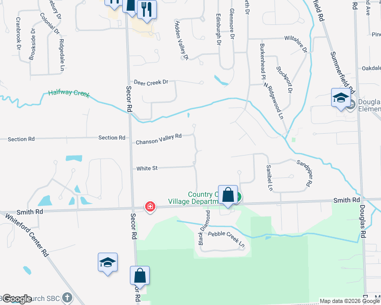 map of restaurants, bars, coffee shops, grocery stores, and more near 3144 White Street in Lambertville